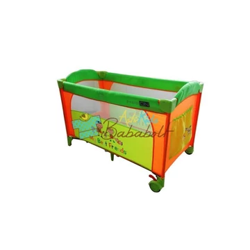 FreeON utazóágy &quot;Green/Orange&quot;