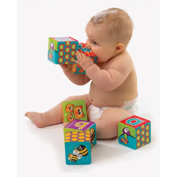 Apollo Playgro fürdőjáték- Soft blockes-Puha fürdős kockák
