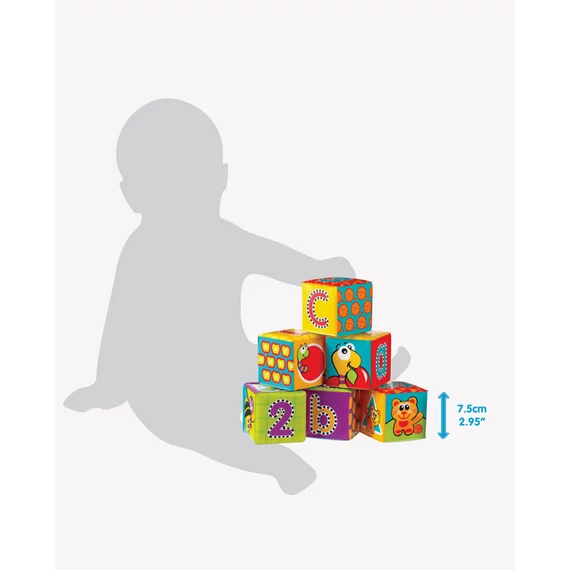 Apollo Playgro fürdőjáték- Soft blockes-Puha fürdős kockák