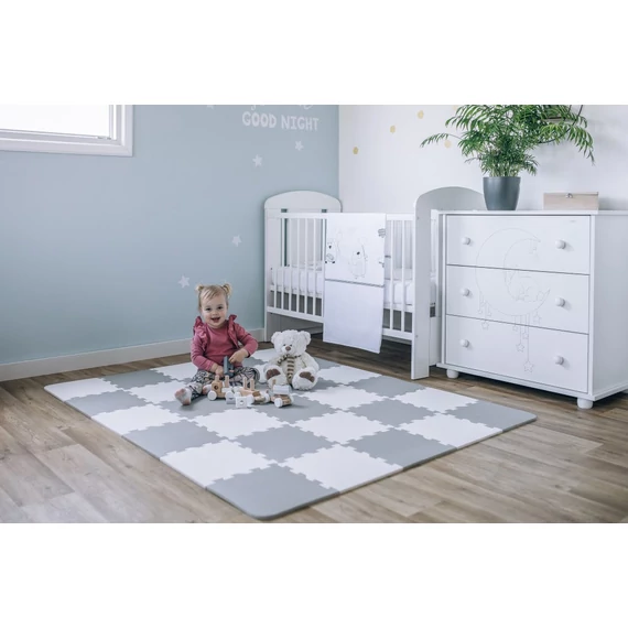 Apollo Free2play Baby puzzle habszivacs játszószőnyeg- Szürke/fehér